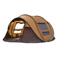 Outdoor Waterproof 3-4 Person Quick Open Automatic Large Camping Tent for Family