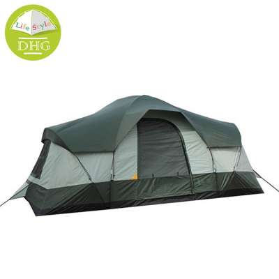 Portable large family camping tent